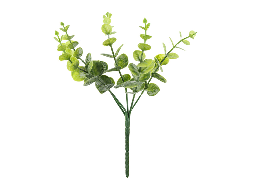 Ramo finto di eucalipto verde 27 cm