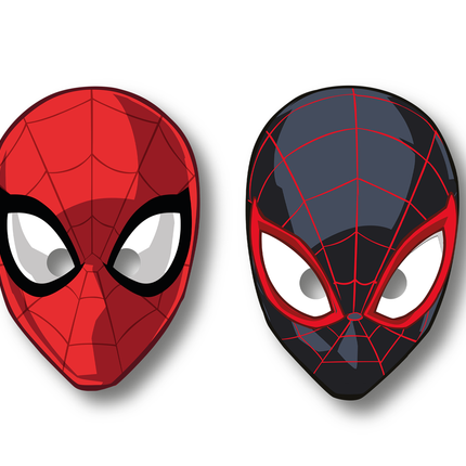 Maschera Spiderman World Of Webs 6 pezzi