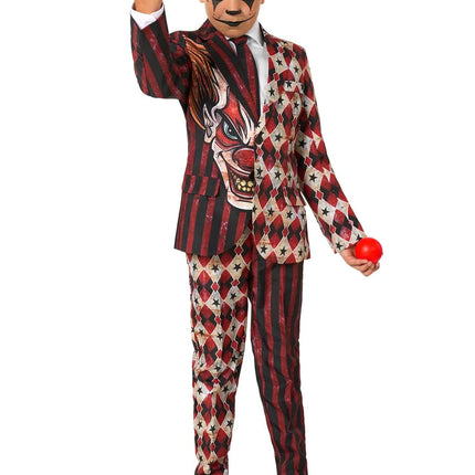 Costume da clown dell'orrore per ragazzi, 3 pezzi