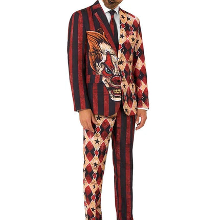 Costume da clown dell'orrore da uomo, 3 pezzi