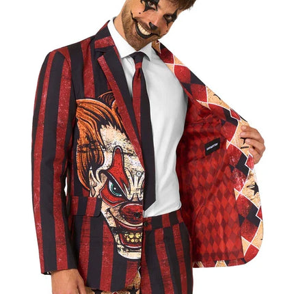 Costume da clown dell'orrore da uomo, 3 pezzi