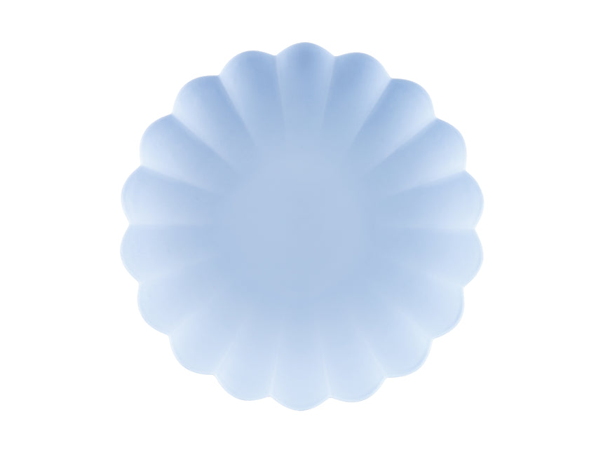 Piatti di plastica Frill, 22 x 22 cm, azzurro