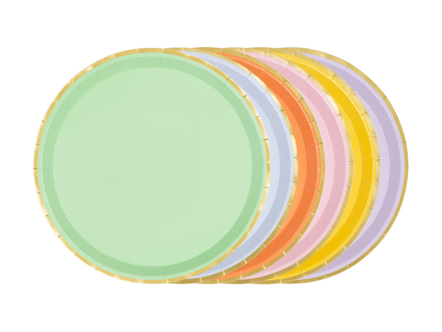 Piatti colorati da 21 cm 6 pezzi