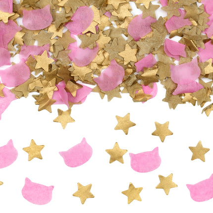 Cannone di coriandoli rosa oro da 20 cm