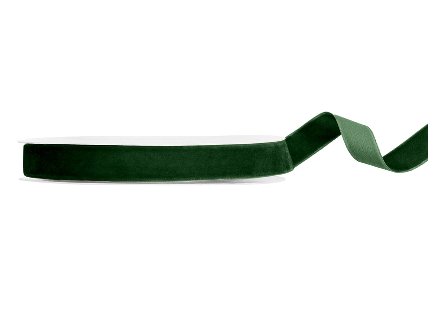 Nastro Verde Velour 10m