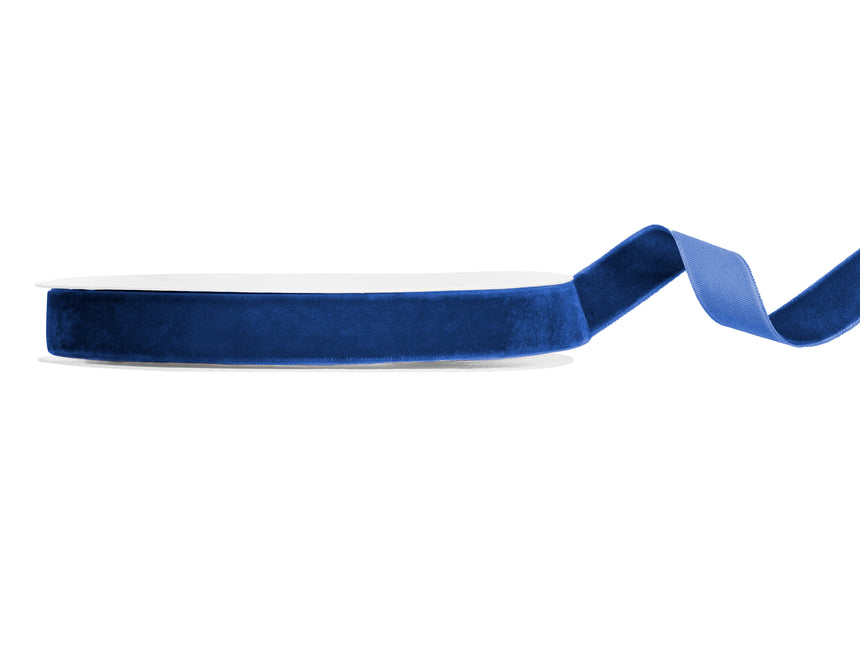 Nastro Blu Velour 10m