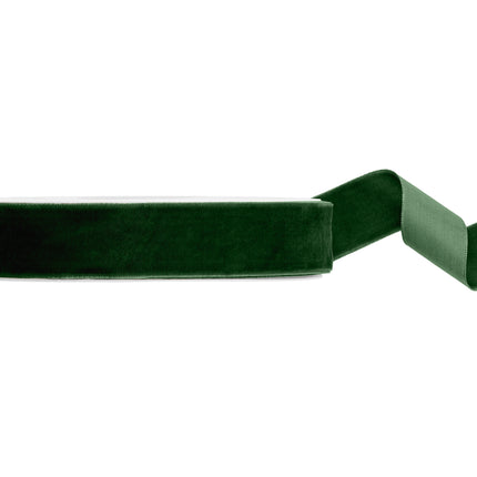 Nastro verde scuro in velluto 10m