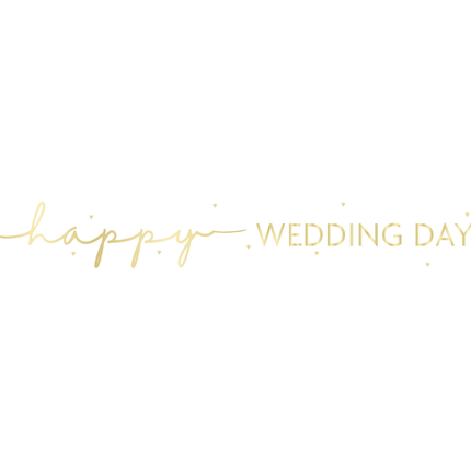 Striscione Happy Wedding Day 2,74 m