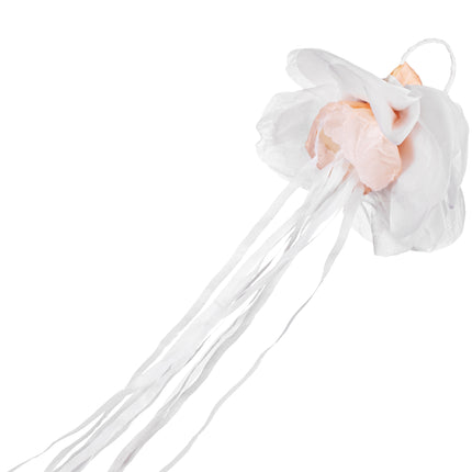 Ghirlanda nuziale bianca 7,5 cm
