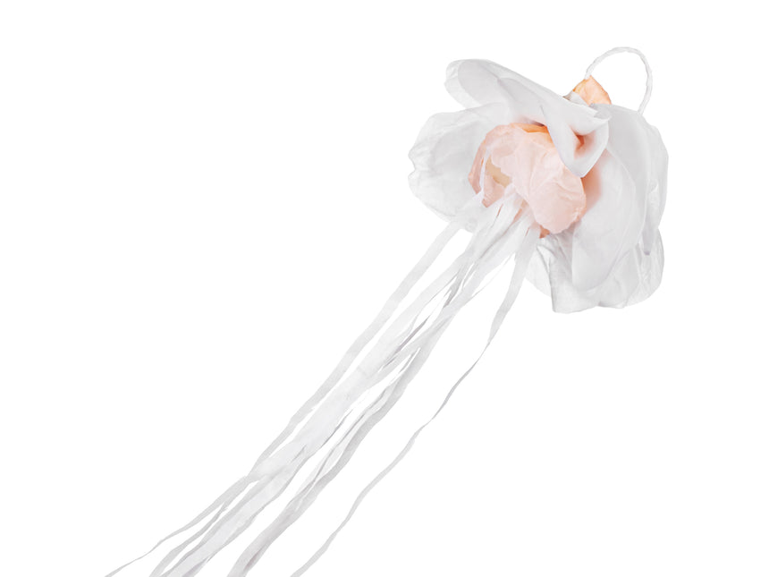 Ghirlanda nuziale bianca 7,5 cm