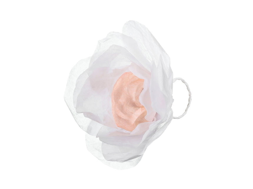Ghirlanda nuziale bianca 7,5 cm