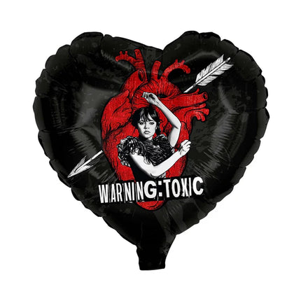 MERCOLEDÌ Palloncino ad elio a forma di cuore vuoto 45 cm