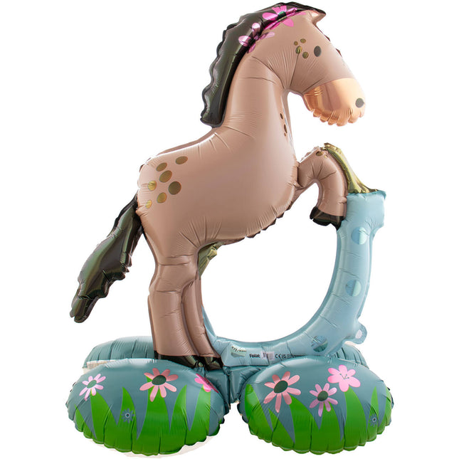Palloncino ad elio cavallo vuoto 74cm