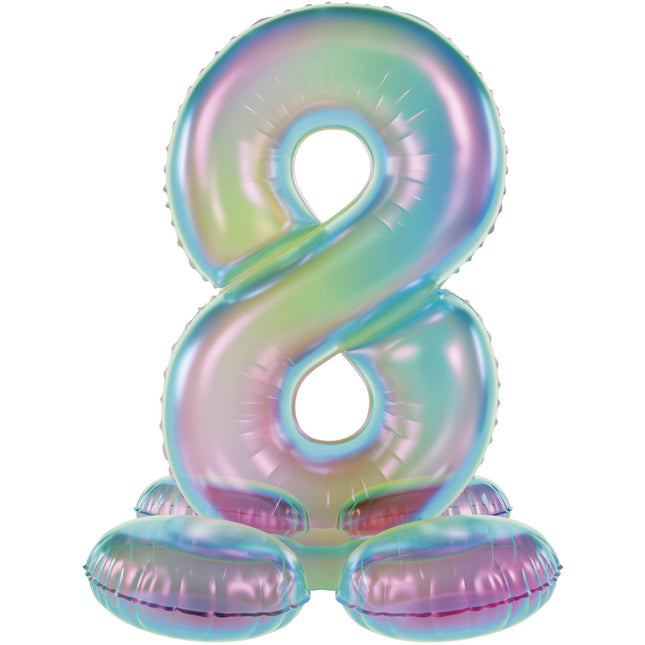 palloncino di figura 8 anni Standard Olografico Vuoto 72 cm