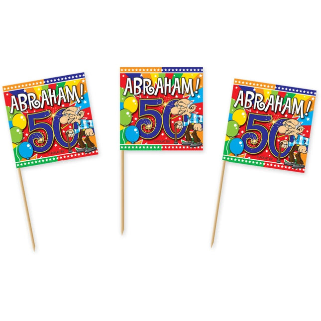 Abraham Prikkers 7cm 50st van Folat koop je bij Partywinkel
