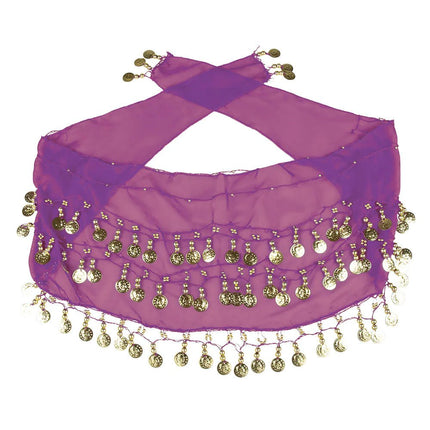 Accessoireset Paars Buikdanseres 4 delig van Boland koop je bij Partywinkel