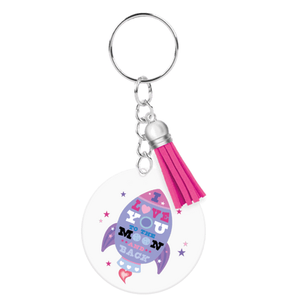 Acryl sleutelhanger To the moon and back van Paper Dreams koop je bij Partywinkel