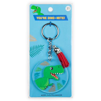 Portachiavi in acrilico Dino