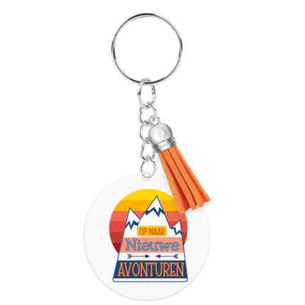 Portachiavi in acrilico "Nuove avventure"