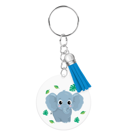 Portachiavi in acrilico a forma di elefante
