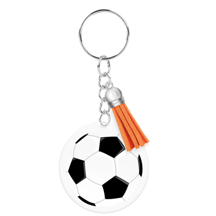 Portachiavi in acrilico a forma di pallone da calcio