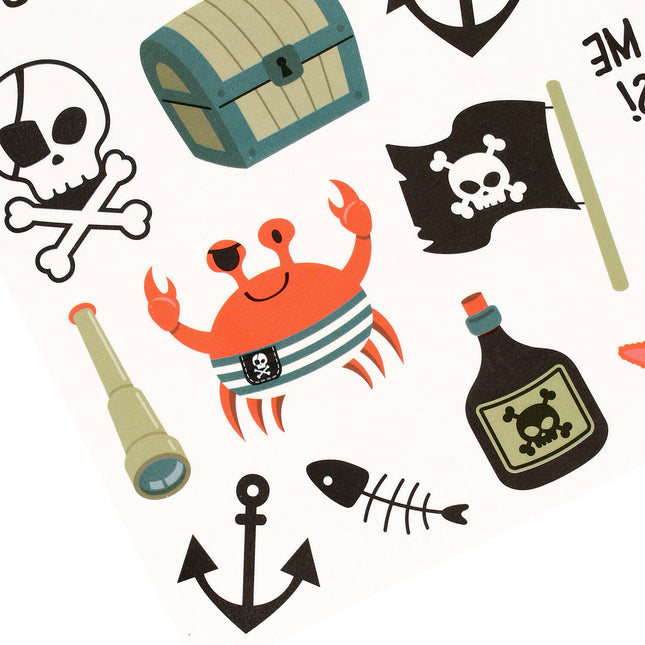 Tatuaggi finti pirata 25 pezzi
