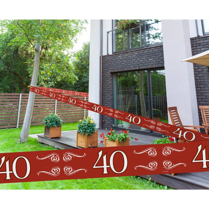 Afzetlint 40 Jarig Jubileum 15m van Folat koop je bij Partywinkel