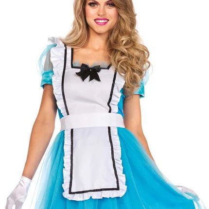 Alice In Wonderland Jurk Blauw Dames Leg Avenue - Partywinkel - 714718506302