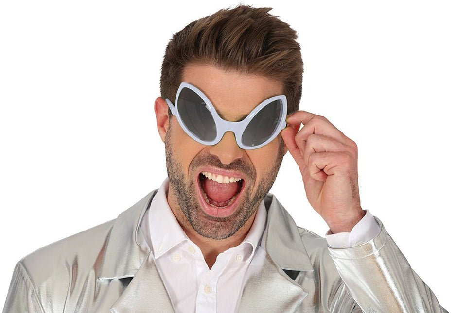 Alien Bril Zilver - Partywinkel - 8434077181997