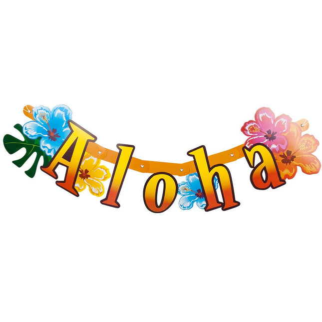 Aloha Letterslinger Hawaii 83cm - Partywinkel - 8712026525154