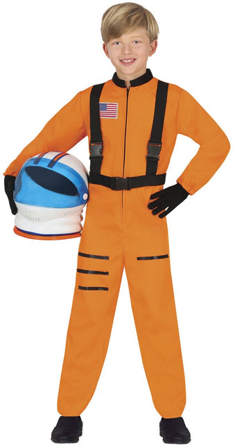 Astronauten Pak Oranje Kind van Fiestas Guirca koop je bij Partywinkel