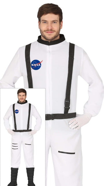 Astronauten Pak Wit Heren Nasa - Partywinkel - 8434077864876
