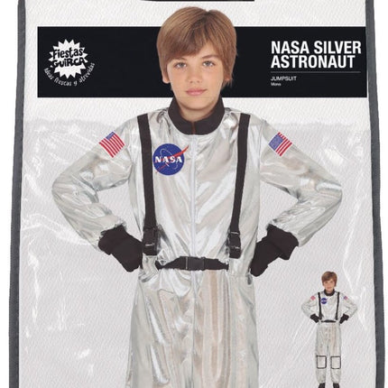 Astronauten Pak Zilver Jongen van Fiestas Guirca koop je bij Partywinkel