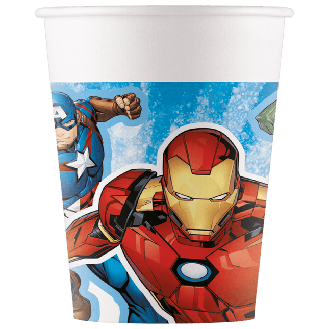 Avengers Bekers 200ml 8st van Procos koop je bij Partywinkel