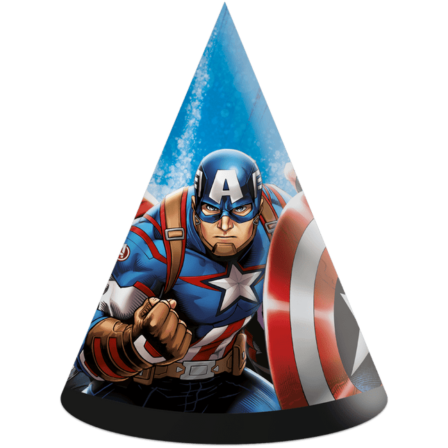 Avengers Feesthoedjes 6st van Procos koop je bij Partywinkel