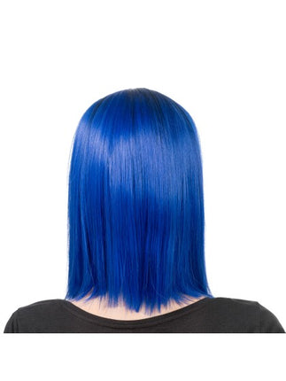 Parrucca Aya blu-nera 40 cm