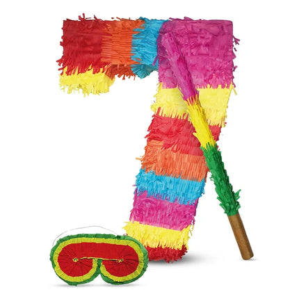 Set piñata con il numero 7, 3 pezzi, 45 cm