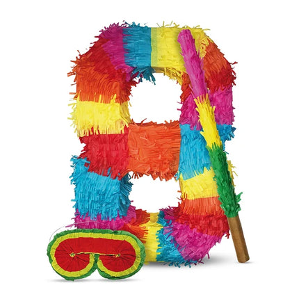 Set piñata numero 8, 3 pezzi, 45 cm