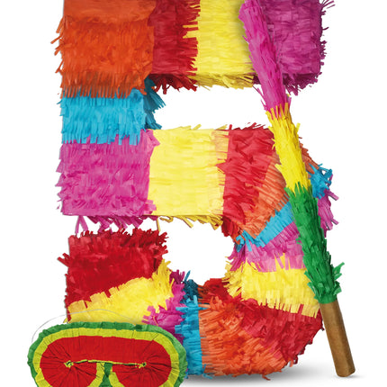 Set piñata con il numero 5, 3 pezzi, 45 cm