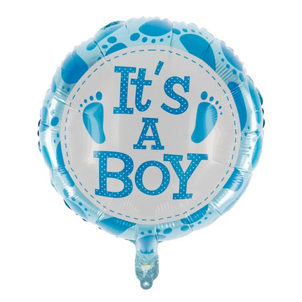 Palloncino all'elio "It's a Boy" vuoto, 45 cm
