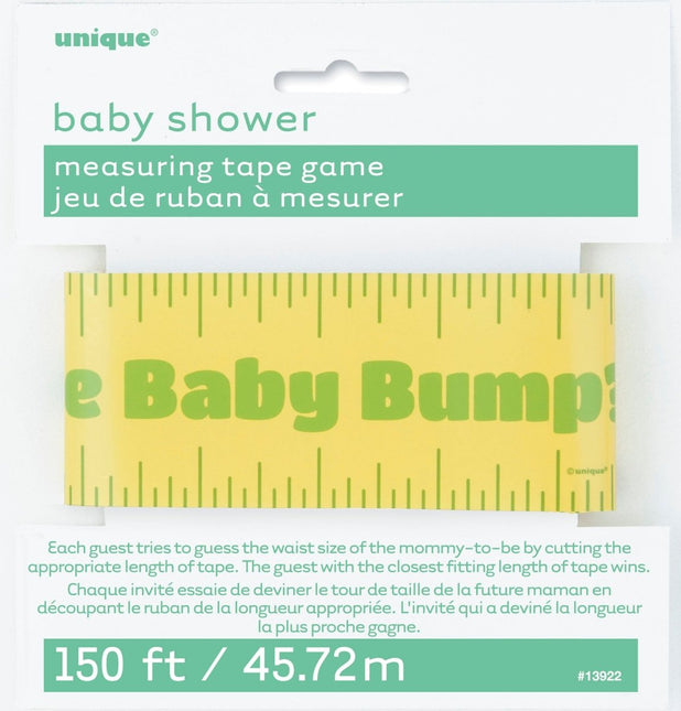 Babyshower Afzetlint Baby Bump 45,7m van Unique koop je bij Partywinkel