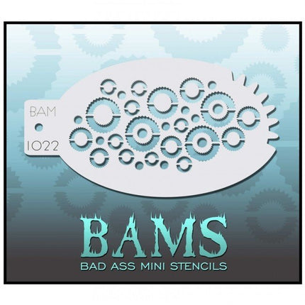 Bad Ass Mini Schmink Sjabloon 1022 van Bad Ass Stencils koop je bij Partywinkel