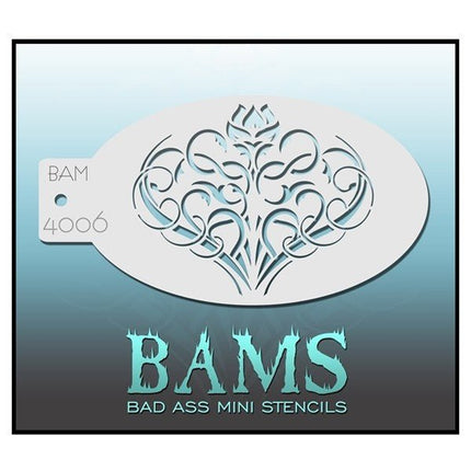 Bad Ass Schmink Sjabloon 4006 van Bad Ass Stencils koop je bij Partywinkel