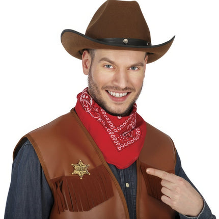 Badge Goud Sheriff van Fiestas Guirca koop je bij Partywinkel