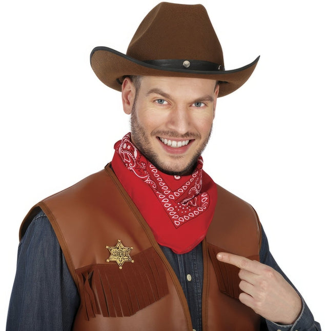 Badge Goud Sheriff van Fiestas Guirca koop je bij Partywinkel