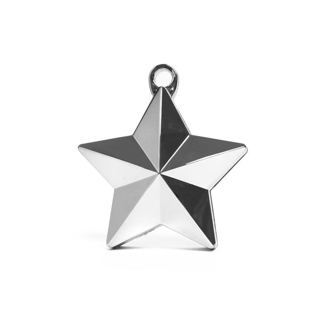 Ballon Gewicht Ster Zilver 150gr van WeFiesta koop je bij Partywinkel