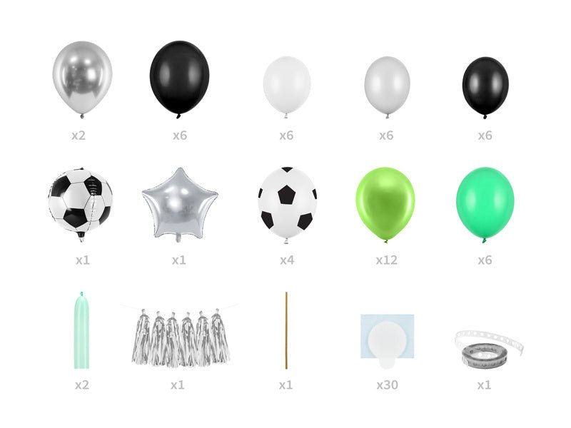 Ballon Slinger Voetbal 15 delig van Partydeco koop je bij Partywinkel