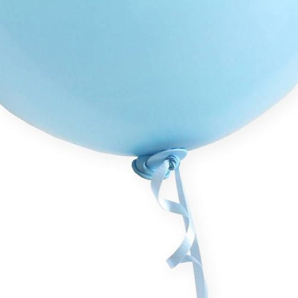 Ballon Snelsluiters Lichtblauw met Lint 100st van WeFiesta koop je bij Partywinkel