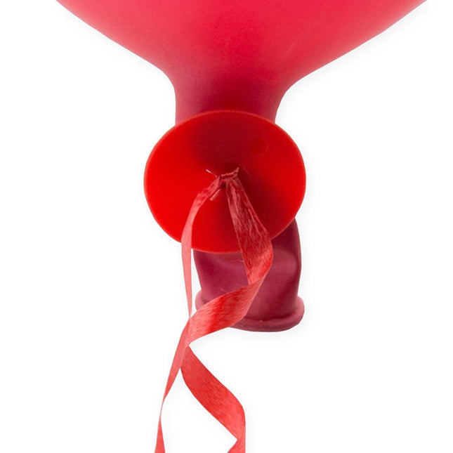 Ballon Snelsluiters Rood met Lint 100st van WeFiesta koop je bij Partywinkel