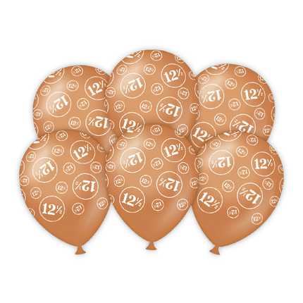 Ballonnen 12,5 Jaar 30cm 6st van Paper Dreams koop je bij Partywinkel